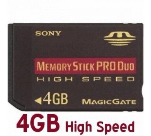 PSP Memory Stick Pro Duo Sony 4Gb High Speed