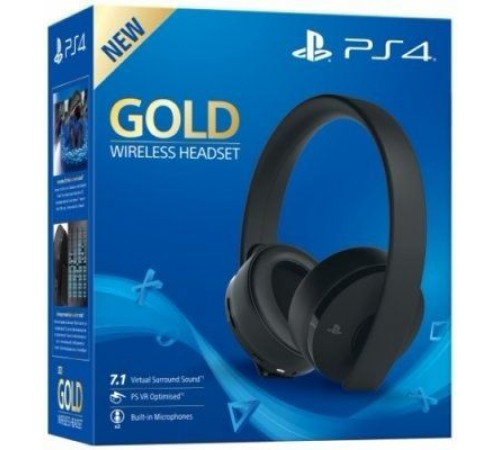 PS4 Беспроводные наушники Sony Playstation 4 (PS4) Gold Wireless Stereo Headset