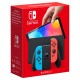 Nintendo Switch OLED чёрная (неоновый красный / неоновый синий) Joy-Con