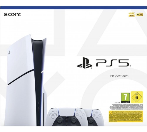 PlayStation 5 Slim (PS5 Slim) + 2 DualSense