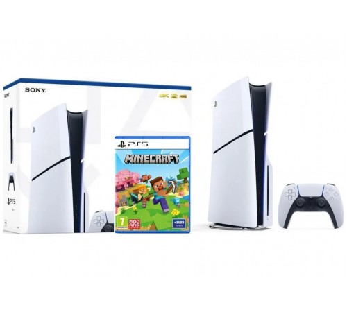 PlayStation 5 (PS5) slim 1TB с игрой Minecraft
